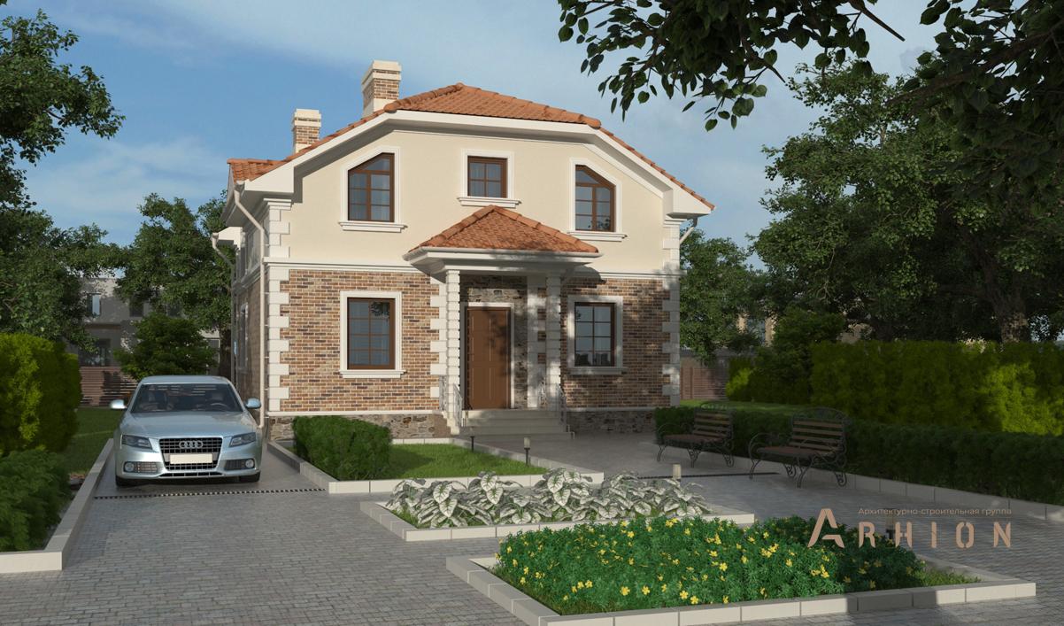 1. Проект одноэтажного дома в европейском стиле с многоскатной кровлей, cp-88-53, площадью - 212 кв c цокольным этажом, мансардой, сауной