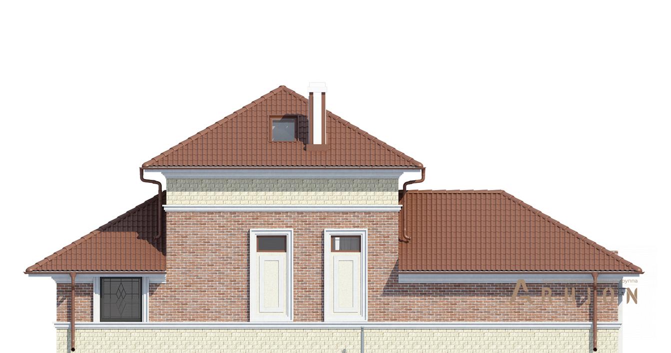 7. Проект одноэтажного дома в европейском стиле с многоскатной кровлей, cp-94-05, площадью - 118 кв c мансардой, сауной, терассой, гаражом