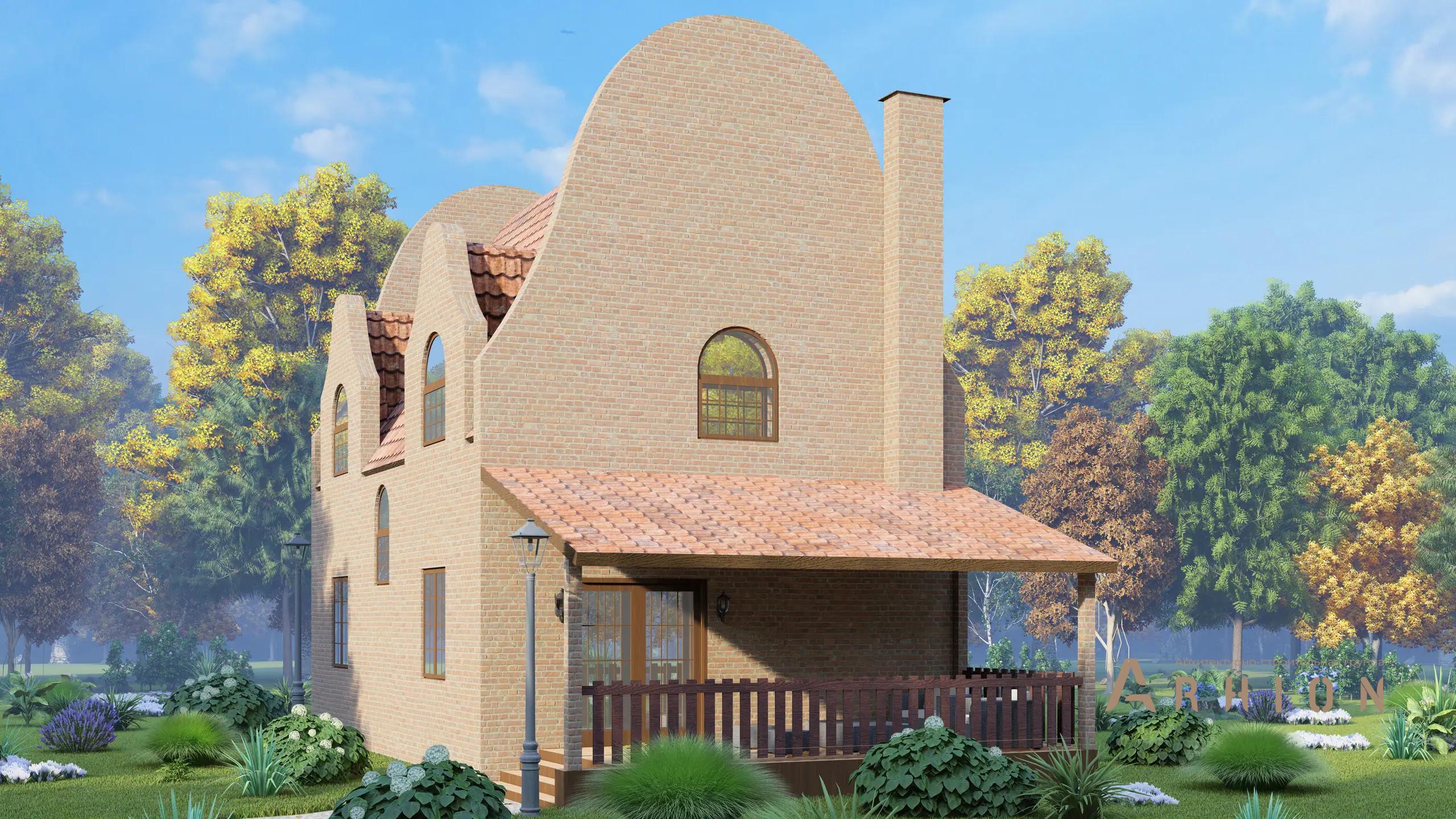 18. Проект двухэтажного дома в европейском стиле с плоской кровлей , H-006, площадью - 140 кв c мансардой, терассой