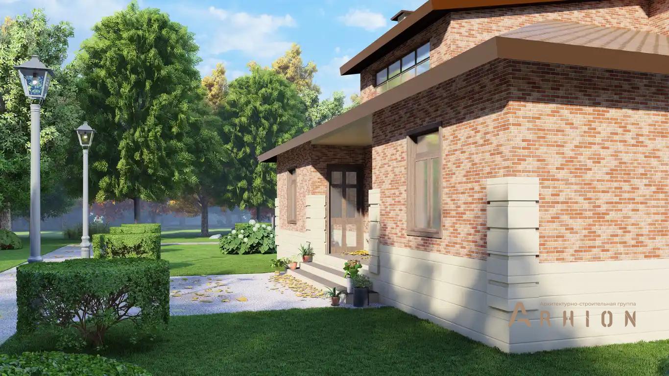 7. Проект двухэтажного дома в европейском стиле с четырехскатной, H-010, площадью - 168 кв c балконом