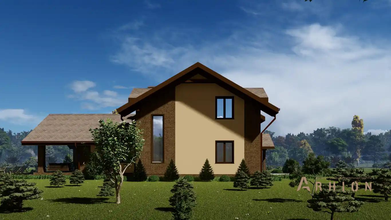 5. Проект одноэтажного дома в европейском стиле с многоскатной кровлей, H-040, площадью - 194 кв c мансардой, сауной, терассой, вторым светом