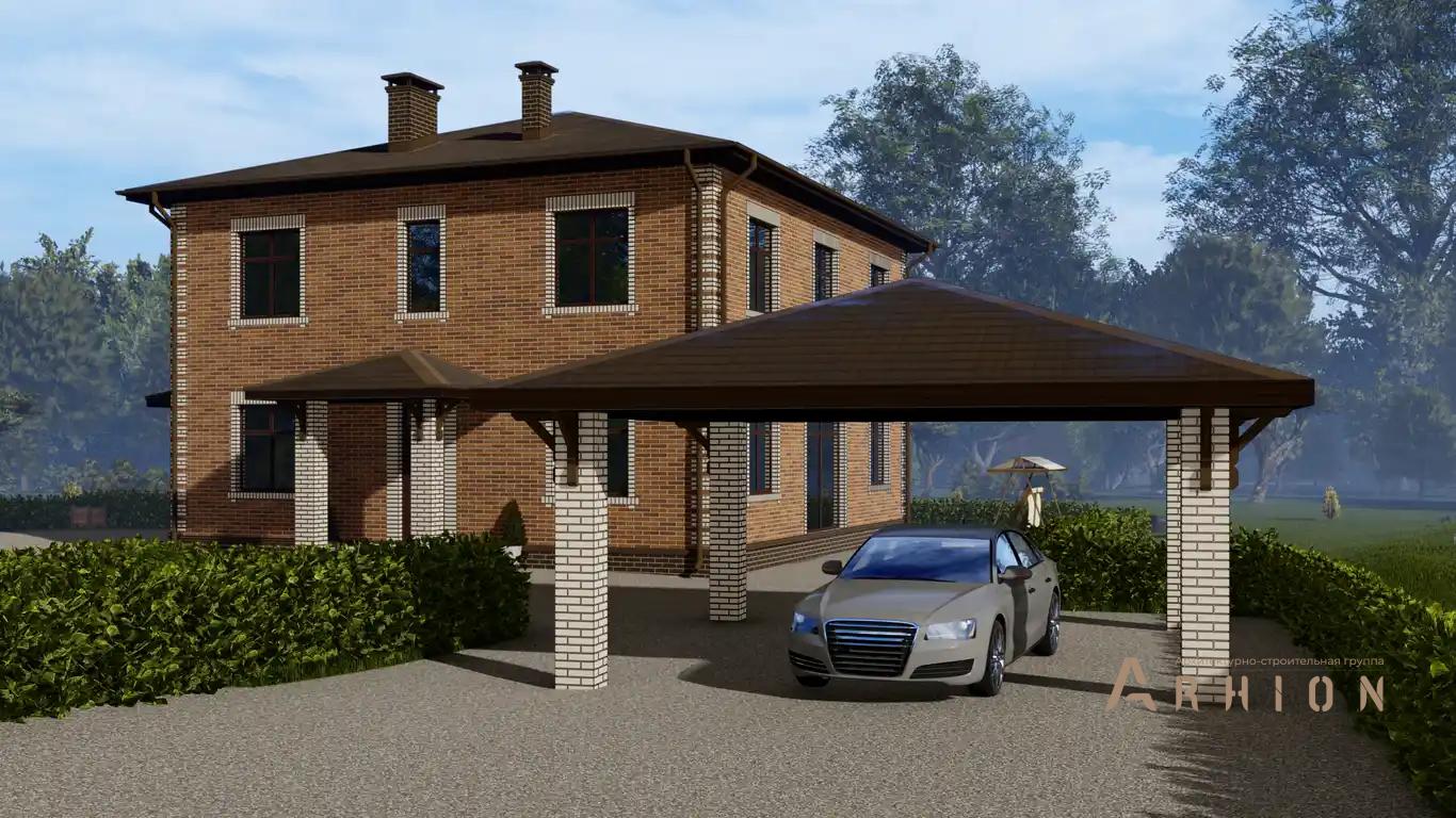 6. Проект двухэтажного дома в европейском стиле с четырехскатной, H-1030, площадью - 220 кв