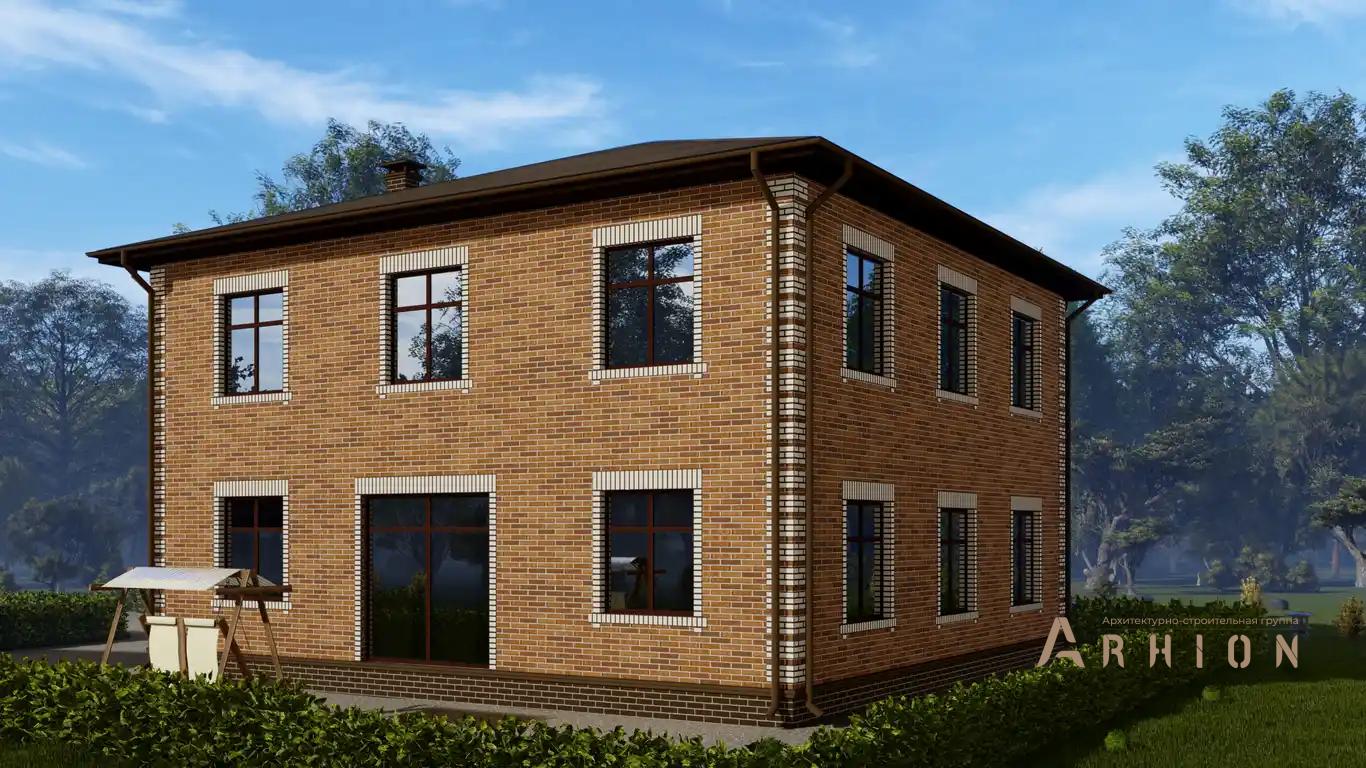 5. Проект двухэтажного дома в европейском стиле с четырехскатной, H-1030, площадью - 220 кв