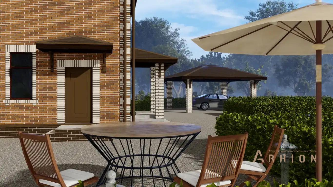 4. Проект двухэтажного дома в европейском стиле с четырехскатной, H-1030, площадью - 220 кв