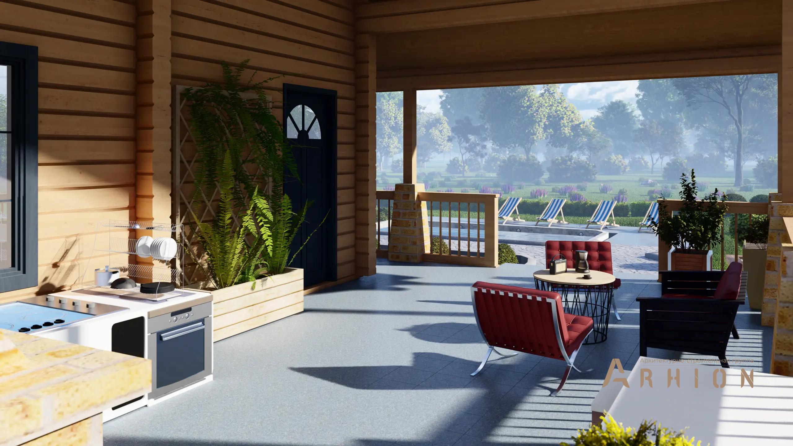 3. Проект двухэтажного дома в скандинавском стиле с многоскатной кровлей, H-1044, площадью - 127 кв c мансардой, сауной, терассой