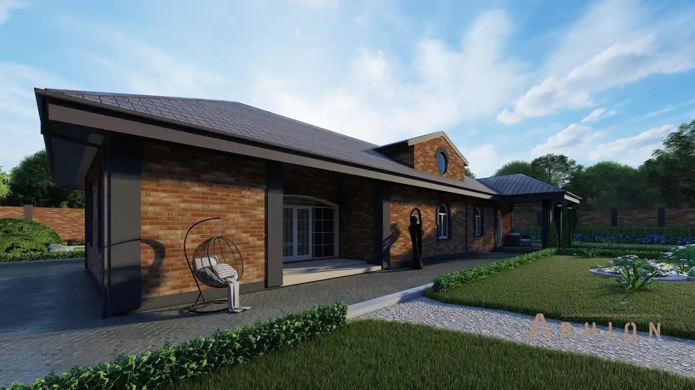 4. Проект одноэтажного дома в европейском стиле с многоскатной кровлей, H-1125, площадью - 152 кв c мансардой, сауной, бассейном