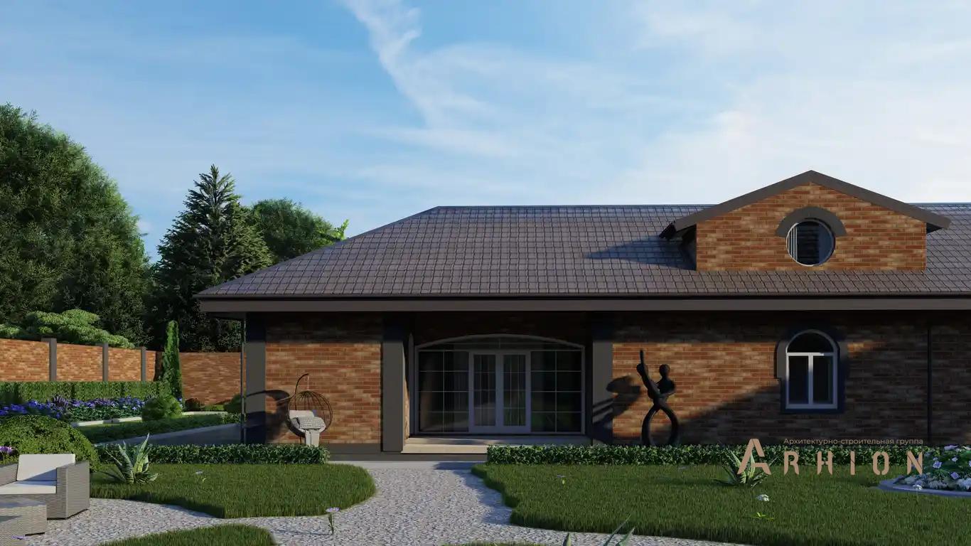 5. Проект одноэтажного дома в европейском стиле с многоскатной кровлей, H-1125, площадью - 152 кв c мансардой, сауной, бассейном