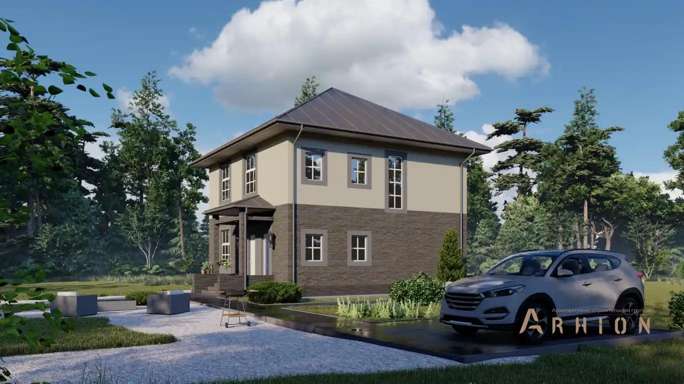 5. Проект двухэтажного дома в европейском стиле с четырехскатной, H-1131, площадью - 157 кв