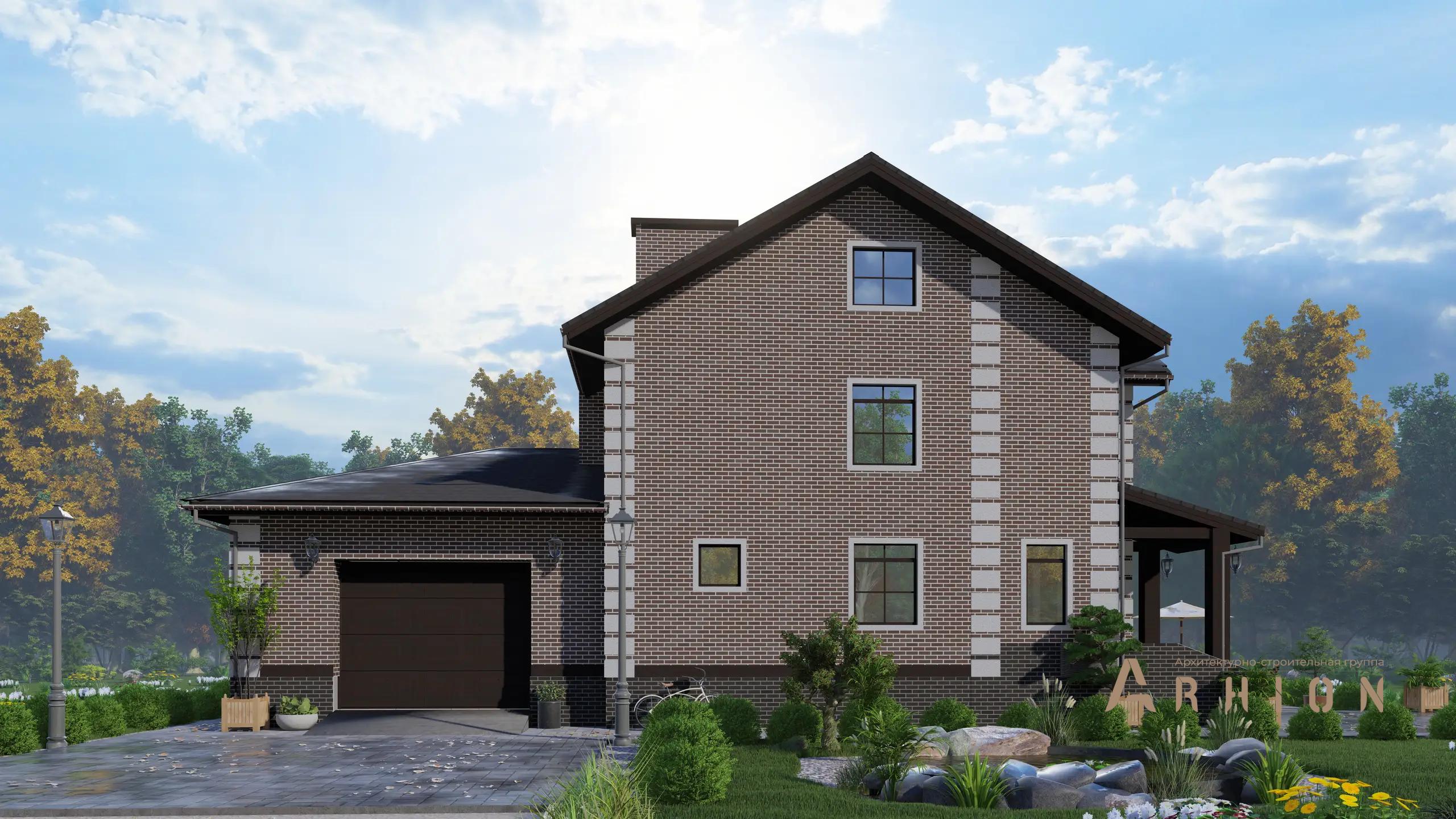 3. Проект двухэтажного дома в европейском стиле с многоскатной кровлей, H-1270, площадью - 416 кв c цокольным этажом, мансардой, балконом, гаражом