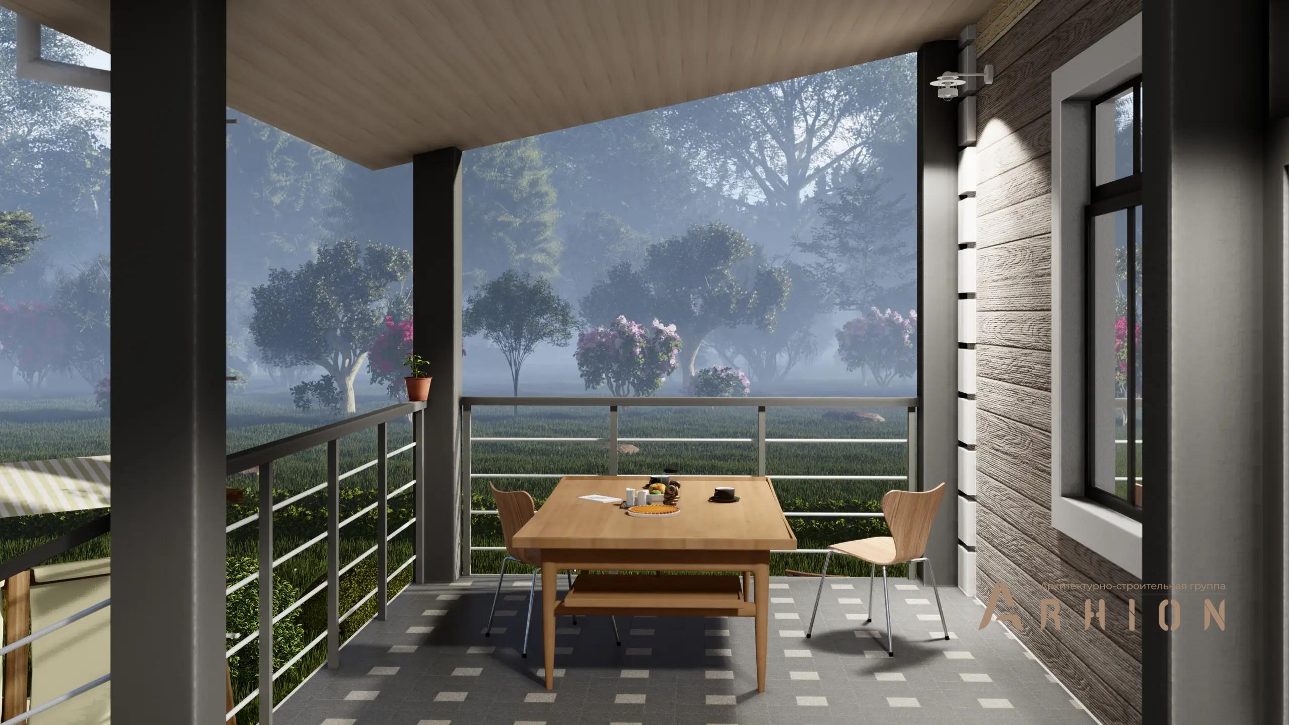 7. Проект двухэтажного дома в немецком стиле с многоскатной кровлей, H-1305, площадью - 280 кв c цокольным этажом, терассой