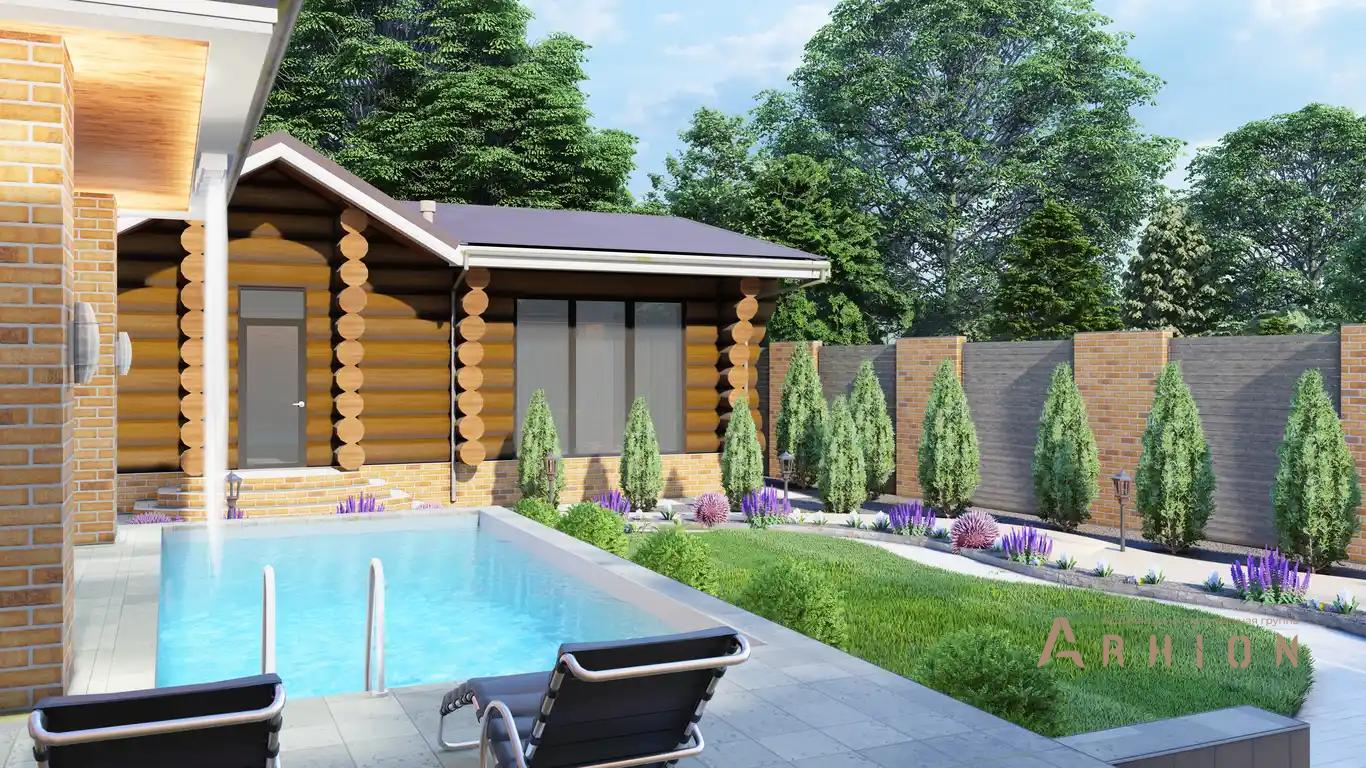 4. Проект двухэтажного дома в европейском стиле с многоскатной кровлей, H-1508, площадью - 590 кв c терассой, гаражом, вторым светом