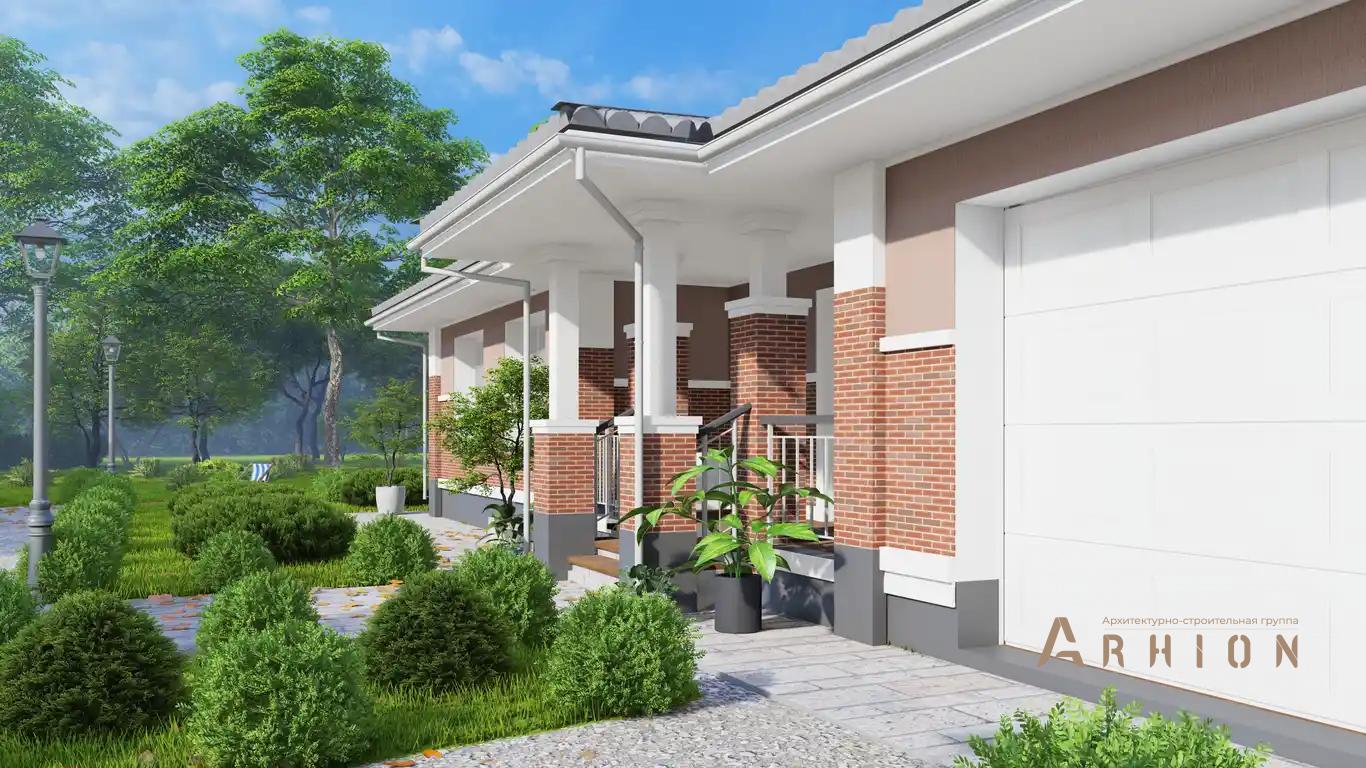 5. Проект одноэтажного дома в европейском стиле с четырехскатной, H-1521, площадью - 228 кв c сауной, терассой, гаражом