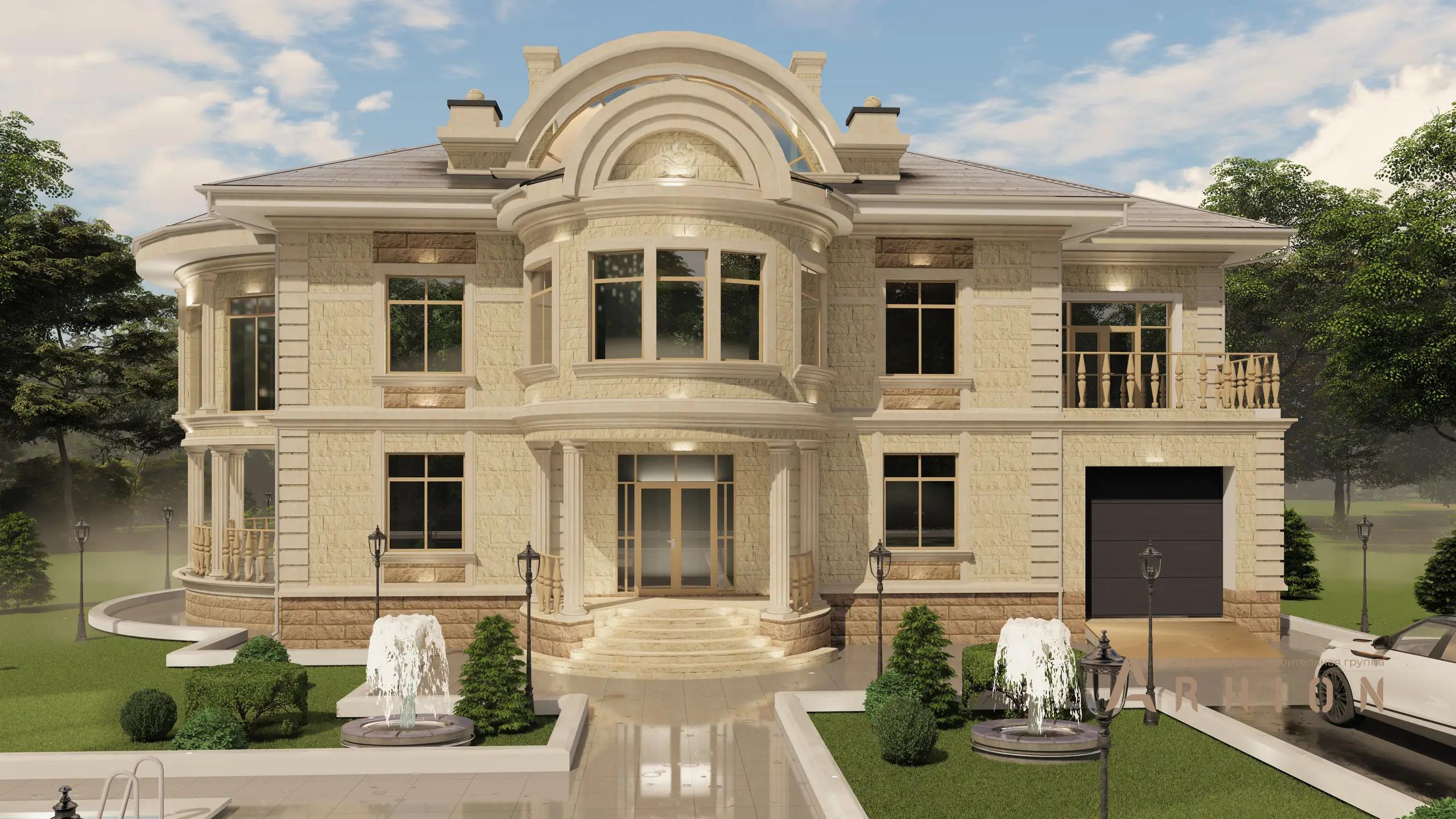 4. Проект двухэтажного дома в классическом стиле с многоскатной кровлей, H-1700, площадью - 561 кв