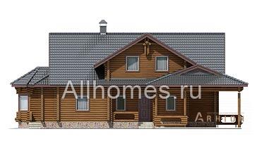 2. Проект двухэтажного дома в современном стиле с плоской кровлей , h-212-2d, площадью - 212 кв