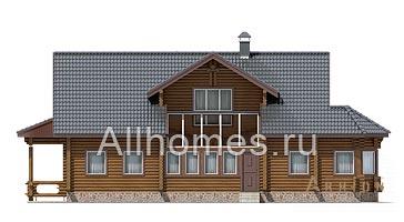 4. Проект двухэтажного дома в современном стиле с плоской кровлей , h-212-2d, площадью - 212 кв