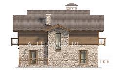 3. Проект одноэтажного дома в современном стиле с двускатной кровлей, l-281-1p, площадью - 280 кв c мансардой, гаражом