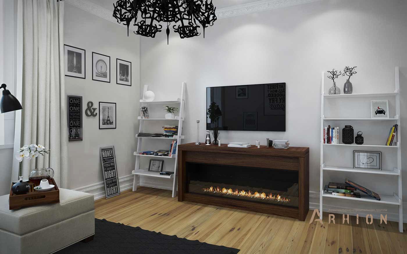 3. Проект одноэтажного дома в стиле шале с плоской кровлей , l-60, площадью - 60 кв c терассой