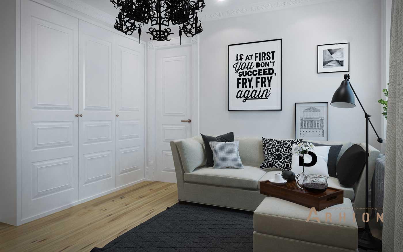 5. Проект одноэтажного дома в стиле шале с плоской кровлей , l-60, площадью - 60 кв c терассой