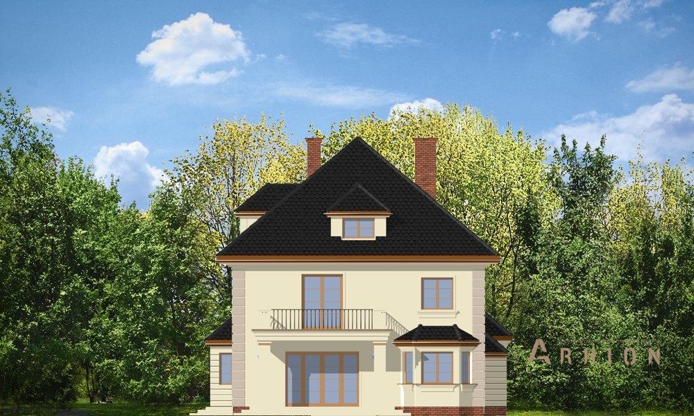 5. Проект одноэтажного дома в классическом стиле с четырехскатной, mp-001, площадью - 414 кв c мансардой, терассой, балконом, гаражом, эркером