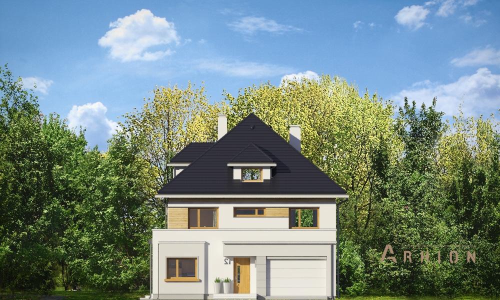 2. Проект двухэтажного дома в европейском стиле с четырехскатной, mp-002, площадью - 331 кв c мансардой, терассой, гаражом