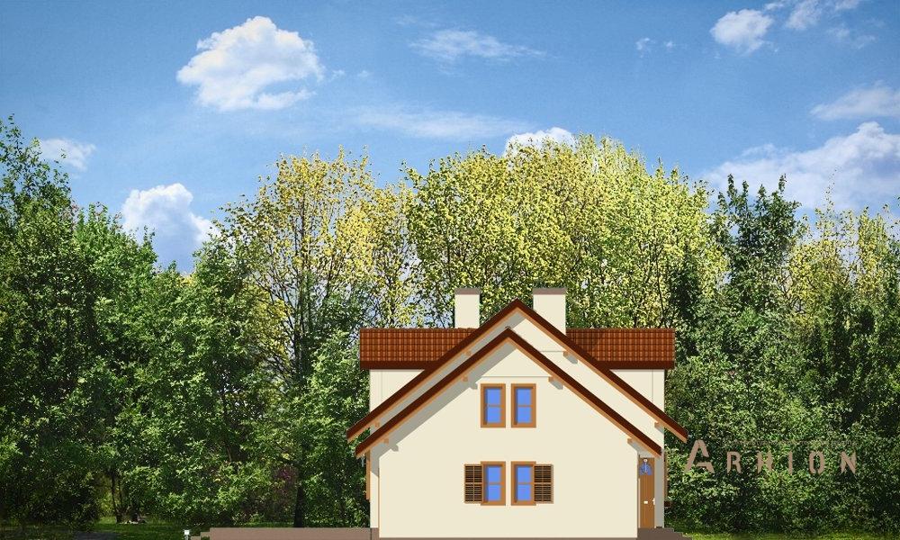 3. Проект одноэтажного дома в европейском стиле с двускатной кровлей, mp-015, площадью - 168 кв c мансардой, терассой, гаражом, эркером