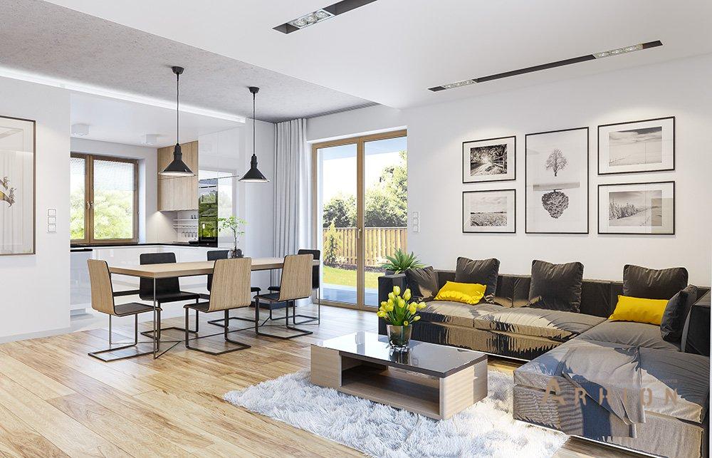 2. Проект одноэтажного дома в канадском стиле с двускатной кровлей, mp-018, площадью - 192 кв c мансардой, терассой, гаражом