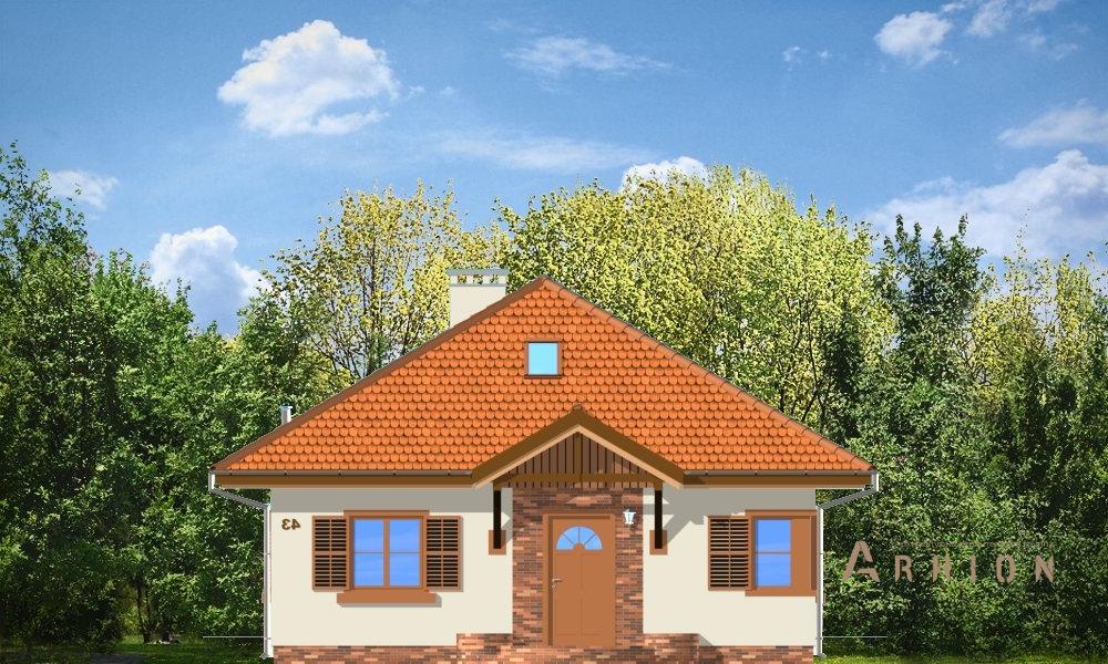 9. Проект одноэтажного дома в европейском стиле с четырехскатной, mp-025, площадью - 85 кв c гаражом