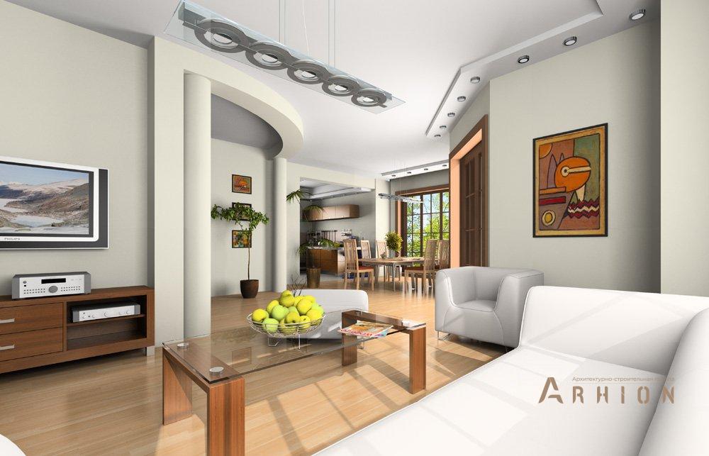 5. Проект одноэтажного дома в прованском стиле с многоскатной кровлей, mp-041, площадью - 362 кв c мансардой, терассой, балконом, гаражом, эркером