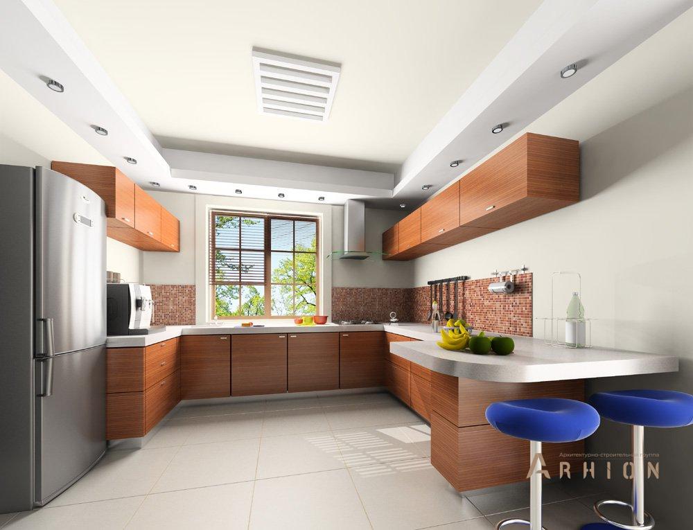 3. Проект одноэтажного дома в прованском стиле с многоскатной кровлей, mp-041, площадью - 362 кв c мансардой, терассой, балконом, гаражом, эркером