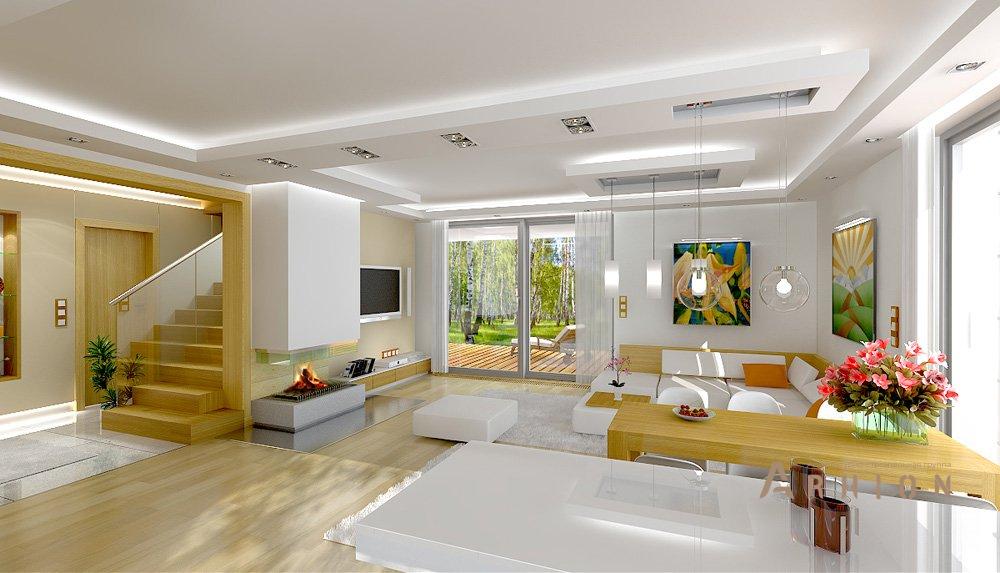 4. Проект одноэтажного дома в европейском стиле с двускатной кровлей, mp-063, площадью - 219 кв c мансардой, терассой, гаражом