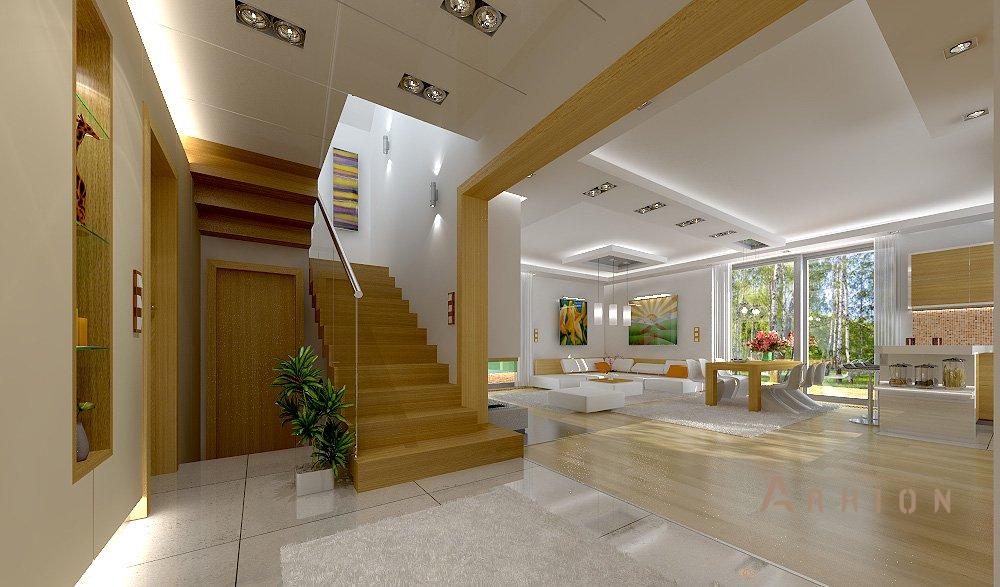 2. Проект одноэтажного дома в европейском стиле с двускатной кровлей, mp-063, площадью - 219 кв c мансардой, терассой, гаражом