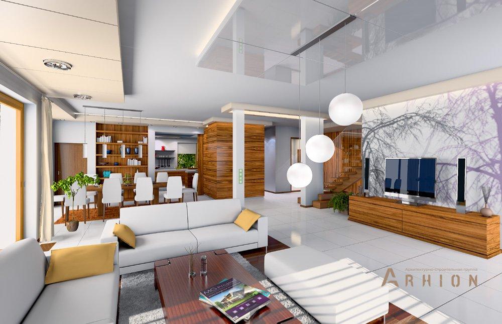 3. Проект двухэтажного дома в современном стиле с четырехскатной, mp-074, площадью - 597 кв c сауной, терассой, балконом, гаражом, бассейном, вторым светом