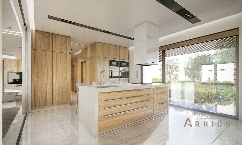 2. Проект двухэтажного дома в стиле хай-тек с четырехскатной, mp-075, площадью - 428 кв c сауной, терассой, балконом, гаражом, эркером, вторым светом