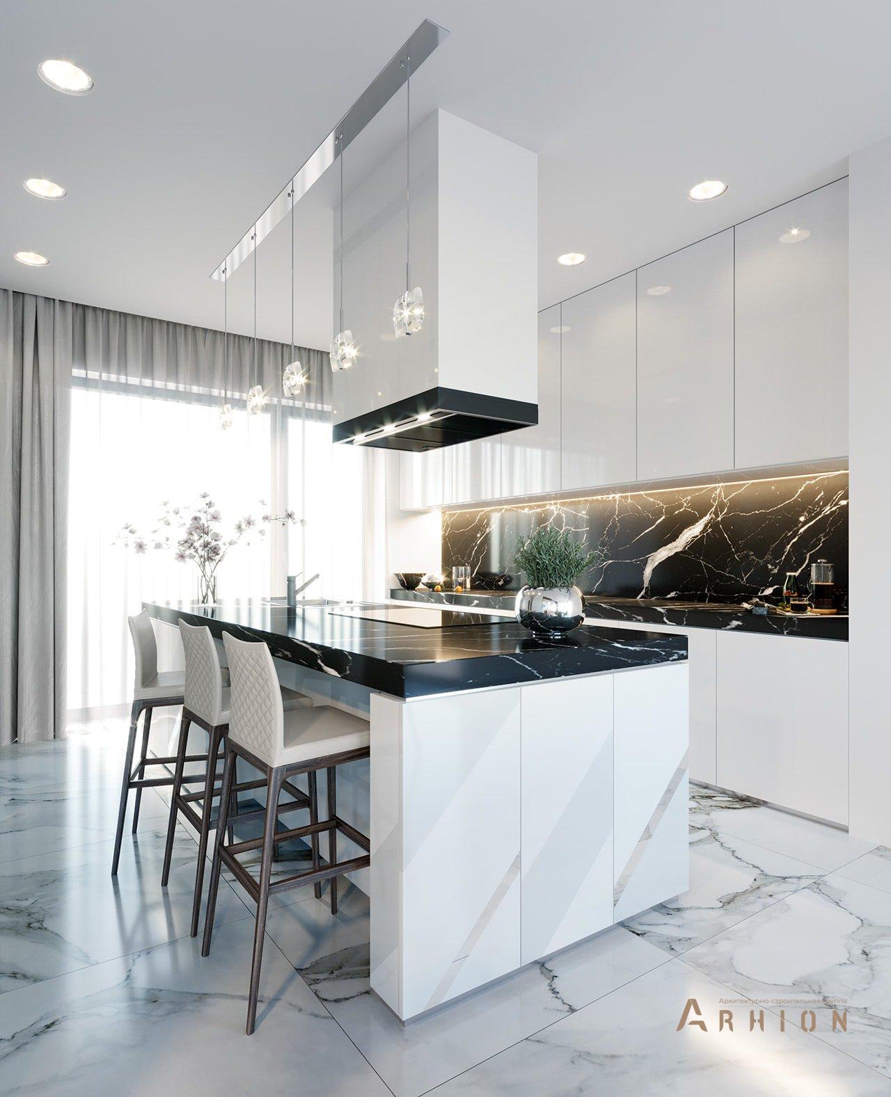 8. Проект двухэтажного дома в стиле хай-тек с четырехскатной, mp-076, площадью - 315 кв c терассой, балконом, гаражом, вторым светом