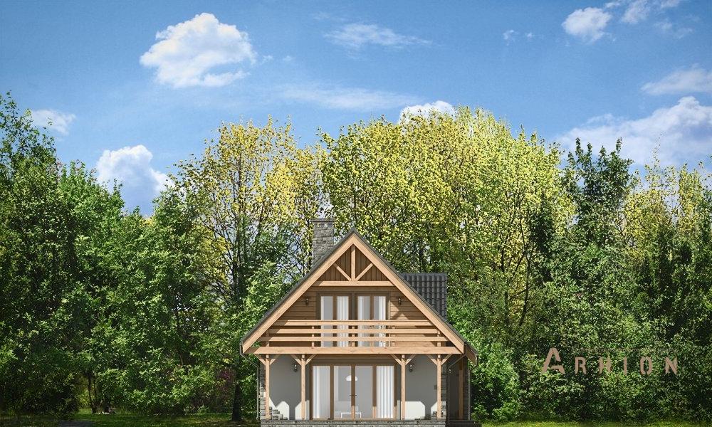 3. Проект одноэтажного дома в канадском стиле с двускатной кровлей, mp-082, площадью - 138 кв c мансардой, терассой, балконом, гаражом