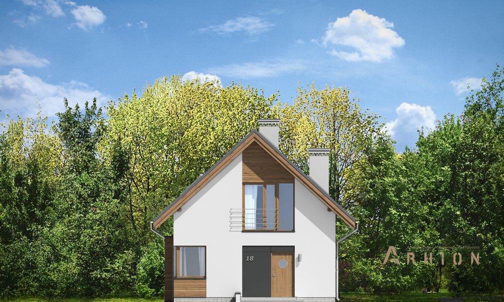 9. Проект одноэтажного дома в канадском стиле с двускатной кровлей, mp-109, площадью - 120 кв c мансардой