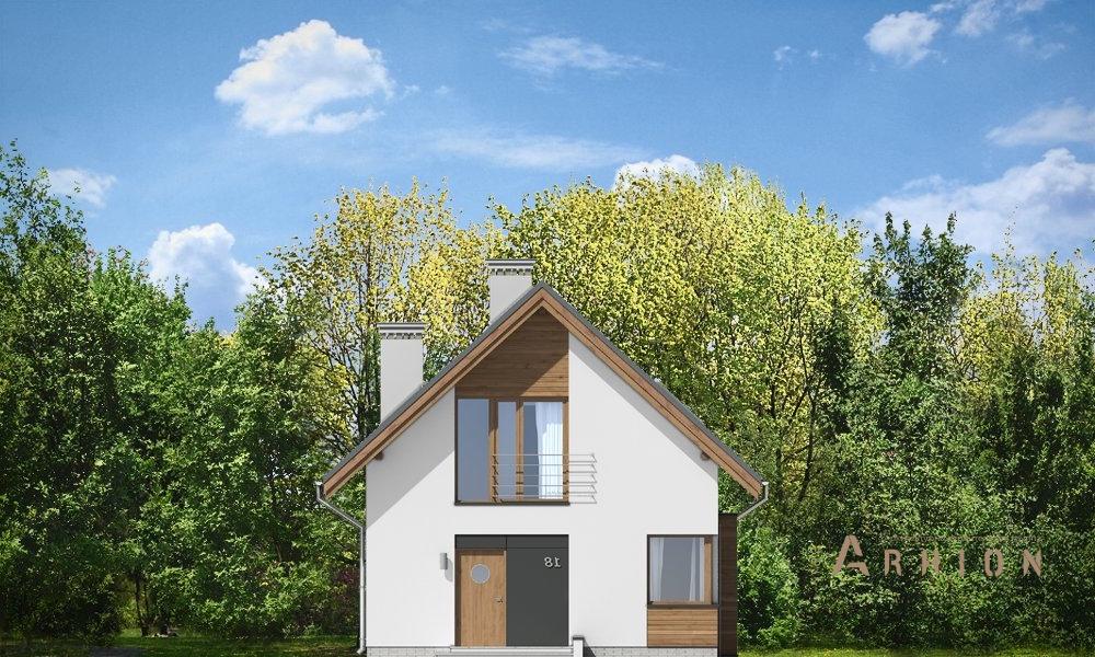 3. Проект одноэтажного дома в канадском стиле с двускатной кровлей, mp-109, площадью - 120 кв c мансардой