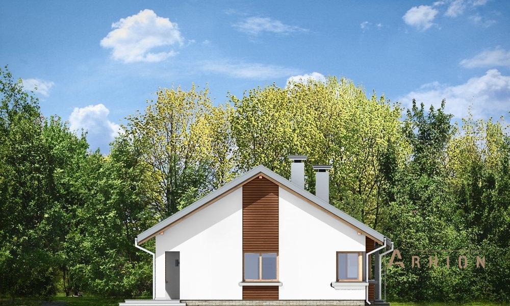 2. Проект одноэтажного дома в канадском стиле с двускатной кровлей, mp-119, площадью - 114 кв c мансардой, терассой