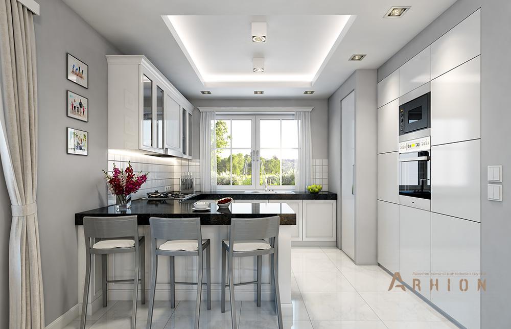 2. Проект одноэтажного дома в классическом стиле с четырехскатной, mp-125, площадью - 227 кв c терассой, гаражом, вторым светом