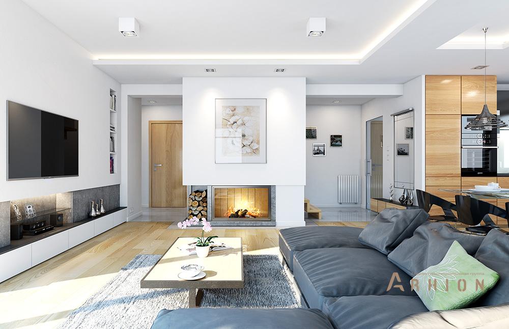 4. Проект одноэтажного дома в прованском стиле с многоскатной кровлей, mp-132, площадью - 177 кв c мансардой, терассой, гаражом