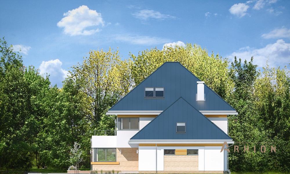 5. Проект одноэтажного дома в современном стиле с многоскатной кровлей, mp-135, площадью - 399 кв c мансардой, терассой, балконом, гаражом, вторым светом