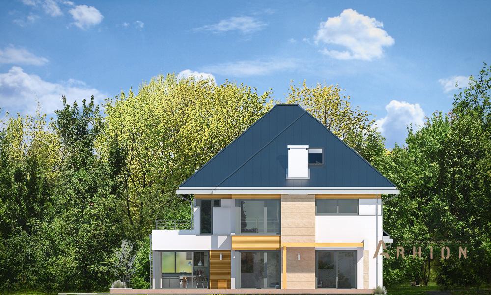 9. Проект одноэтажного дома в современном стиле с многоскатной кровлей, mp-135, площадью - 399 кв c мансардой, терассой, балконом, гаражом, вторым светом