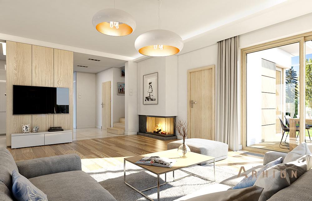 3. Проект двухэтажного дома в стиле Ллойда Райта (прерий) с многоскатной кровлей, mp-139, площадью - 234 кв c терассой, гаражом