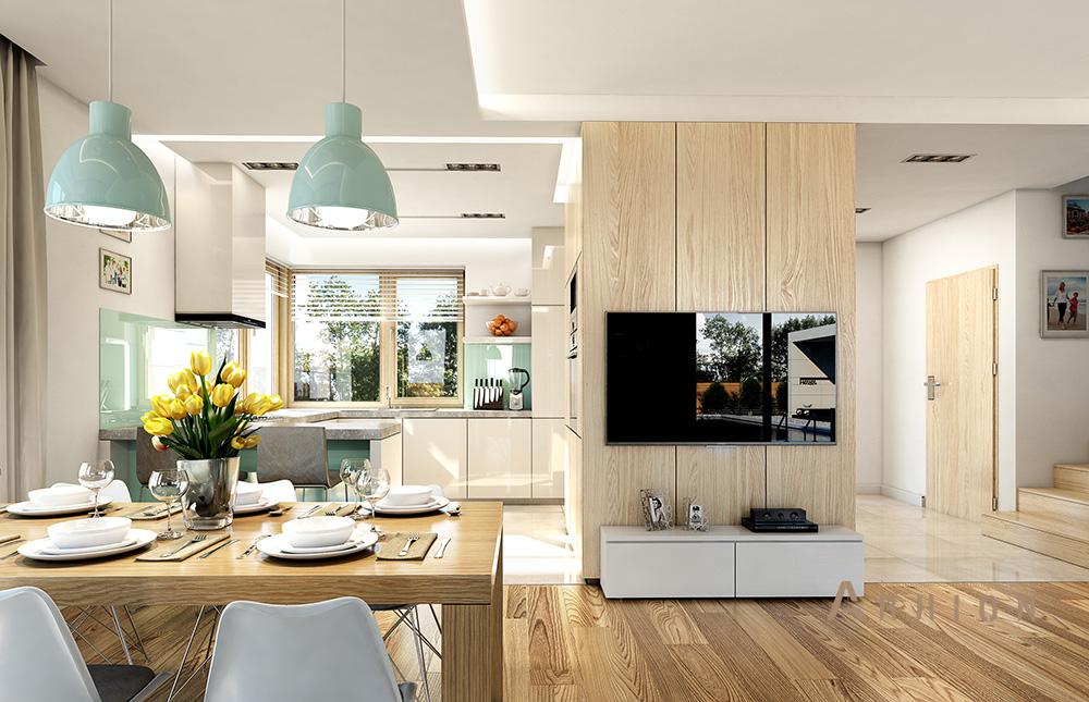 5. Проект двухэтажного дома в стиле Ллойда Райта (прерий) с многоскатной кровлей, mp-139, площадью - 234 кв c терассой, гаражом