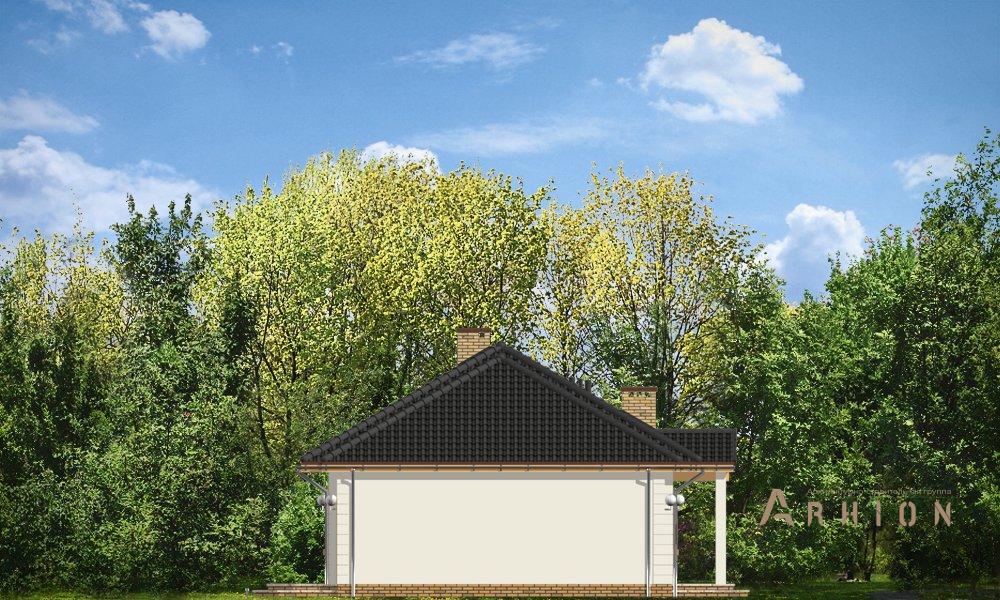 9. Проект одноэтажного дома в современном стиле с четырехскатной, mp-147, площадью - 162 кв c мансардой, терассой, гаражом