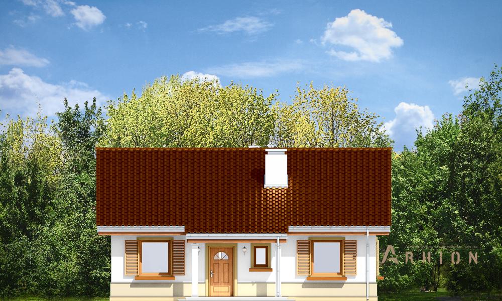 3. Проект одноэтажного дома в канадском стиле с двускатной кровлей, mp-151, площадью - 108 кв