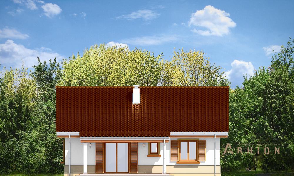 5. Проект одноэтажного дома в канадском стиле с двускатной кровлей, mp-151, площадью - 108 кв