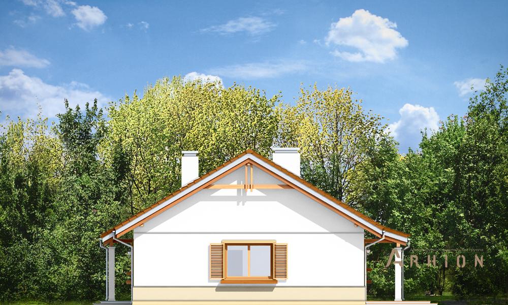 10. Проект одноэтажного дома в канадском стиле с двускатной кровлей, mp-151, площадью - 108 кв