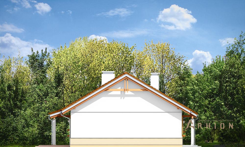 9. Проект одноэтажного дома в канадском стиле с двускатной кровлей, mp-151, площадью - 108 кв