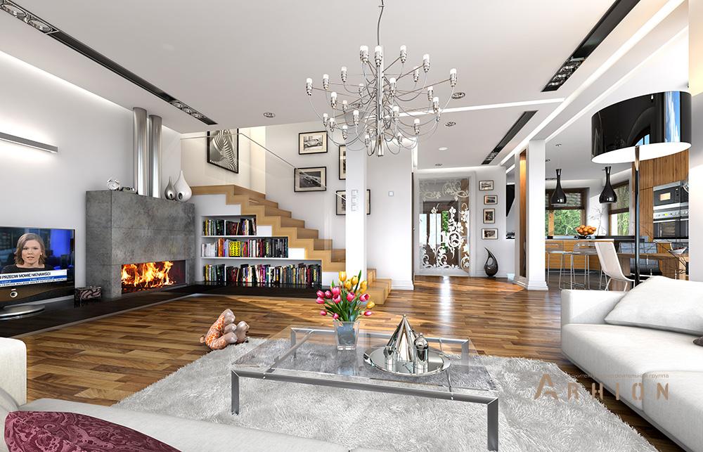 2. Проект двухэтажного дома в современном стиле с четырехскатной, mp-167, площадью - 224 кв c терассой, балконом, гаражом